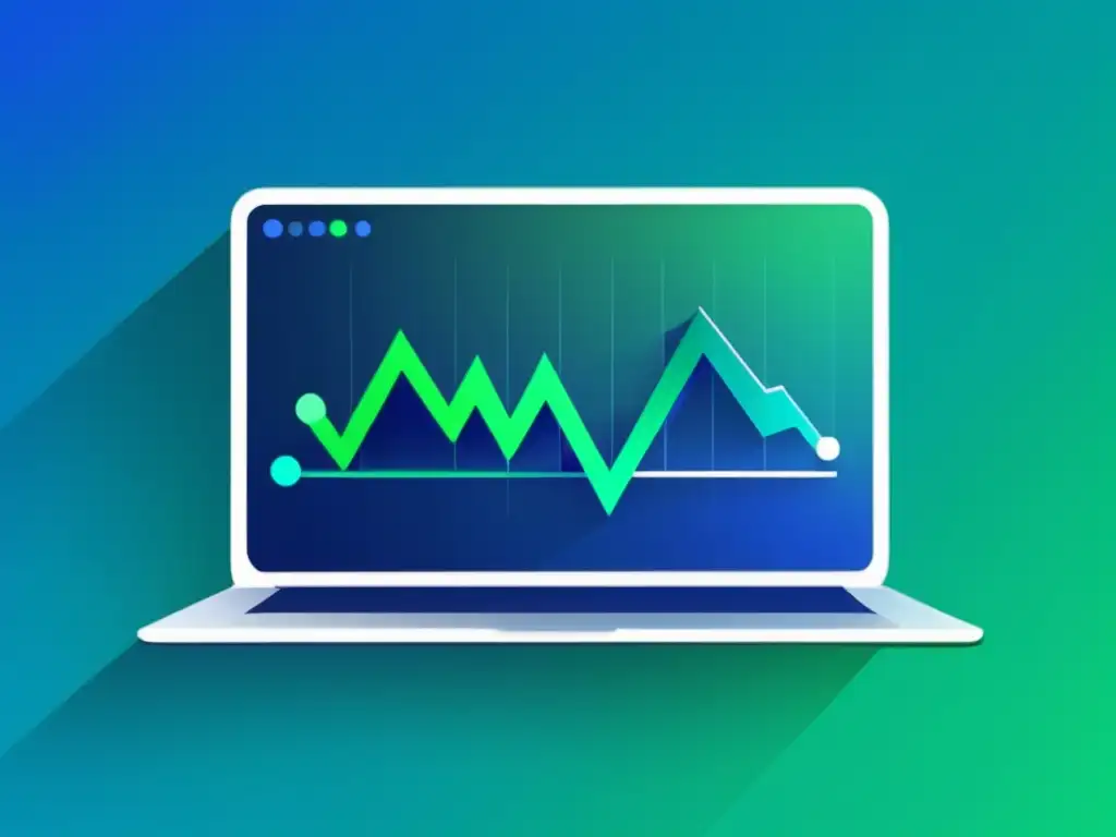 Éxito en el marketing de afiliados Éxito en marketing de afiliados: gráfica de tendencia ascendente en pantalla de laptop, María García