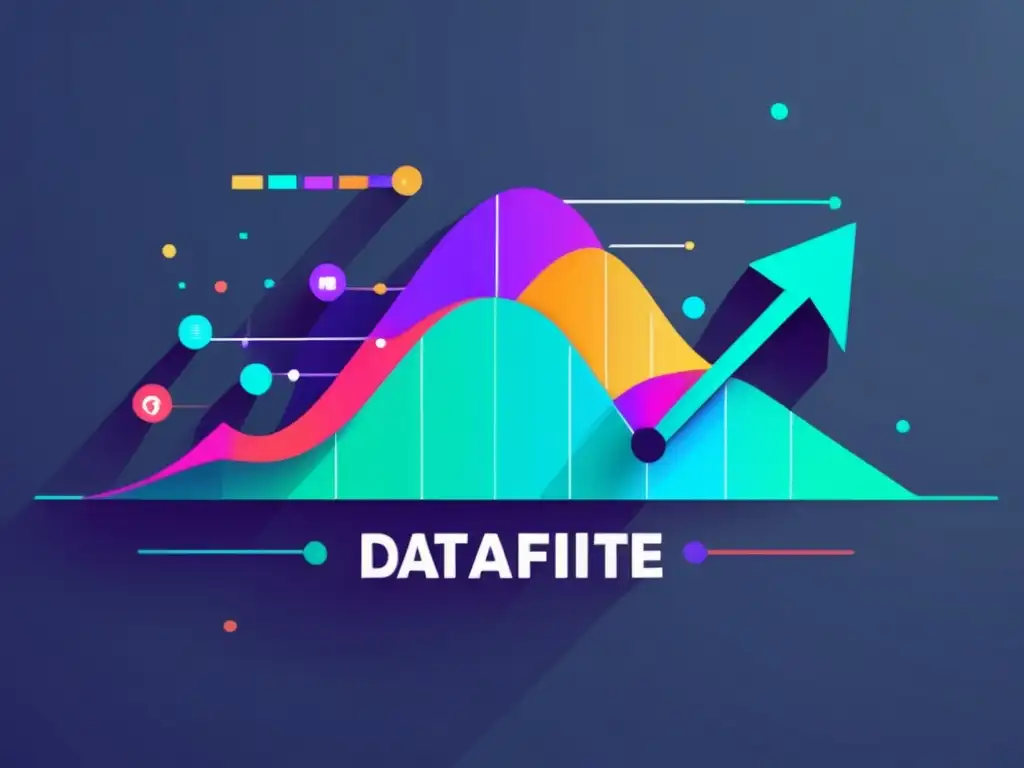 Gráfico colorido y moderno de éxito en marketing de afiliados Gráfico de afiliados: éxito con ciencia de datos en marketing