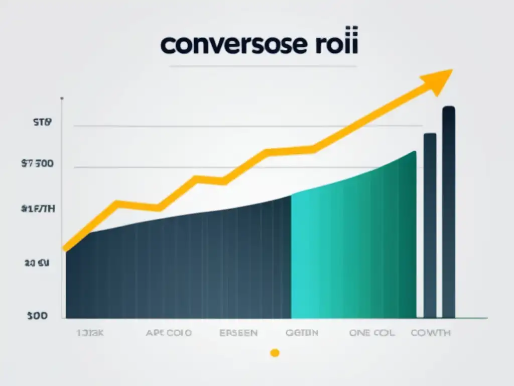 Gráfico de líneas minimalista y moderno con métricas clave Gráfico líneas minimalista métricas clave para rendimiento campañas marketing afiliados