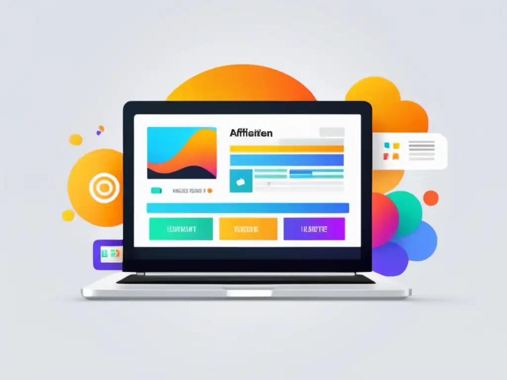 Plataforma de marketing de afiliados moderna y minimalista Herramientas de afiliados en una interfaz moderna y minimalista para el marketing de afiliación