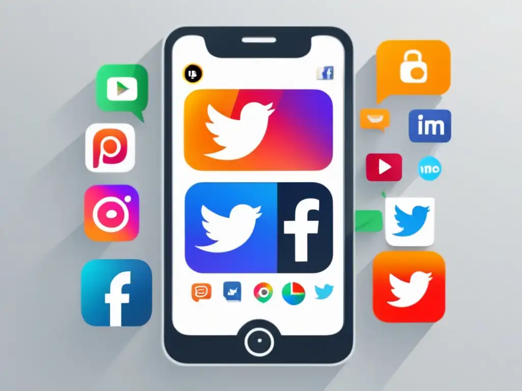 Integración efectiva de marketing de afiliados en redes sociales Smartphone con diseño minimalista y herramientas de marketing de afiliados en redes sociales