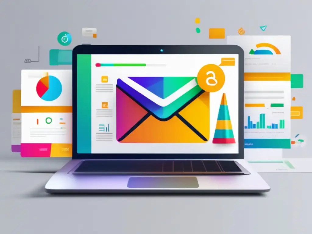 Estrategias efectivas marketing de afiliados con imagen de campaña de email moderna y profesional