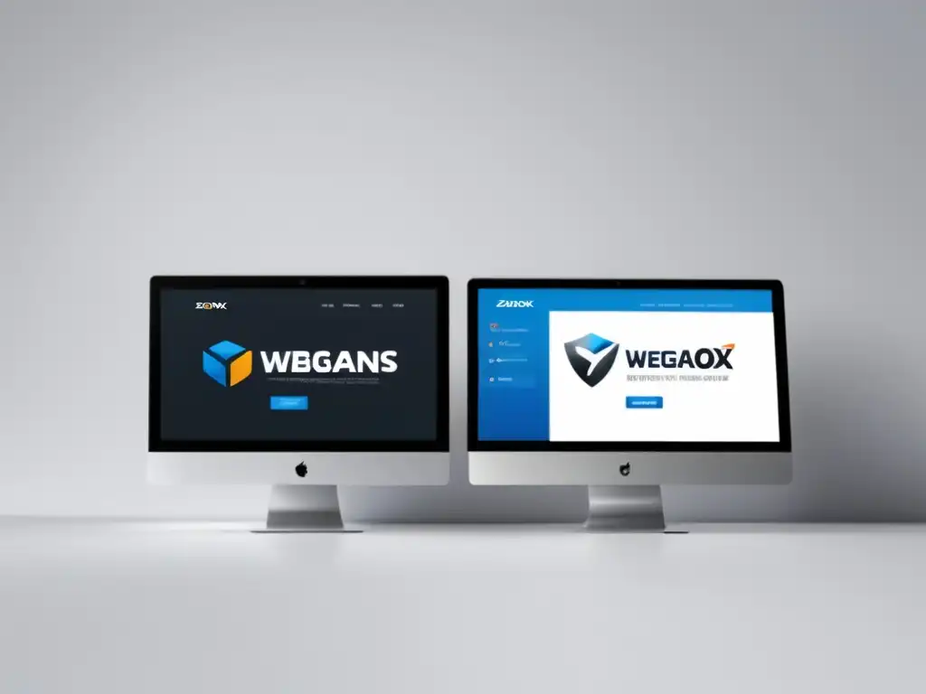 Pantallas modernas con logos de Webgains y Zanox Diferencia entre Webgains y Zanox como programas de afiliados