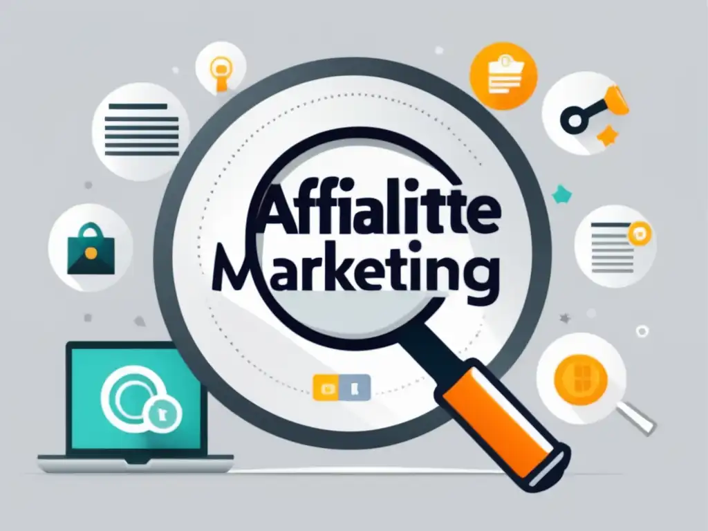 Éxito en estrategias de marketing de afiliación Estrategias de marketing de afiliados exitosas en imagen de ilustración minimalista y moderna