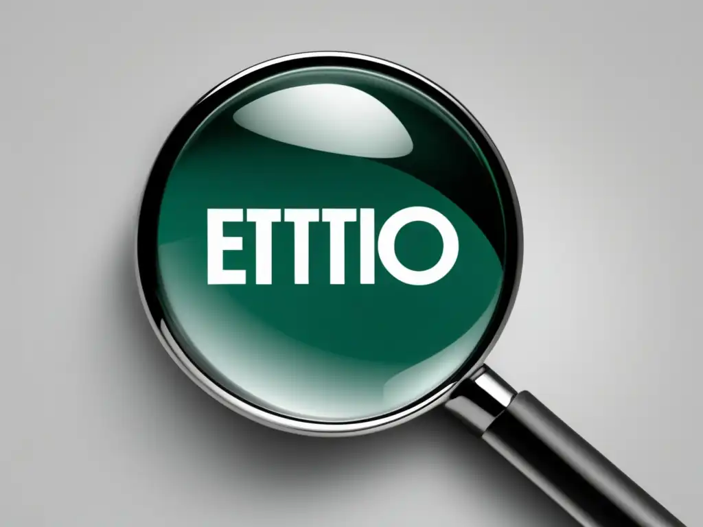 Ético: Investigación y selección de programas de afiliados Magnifying glass with
