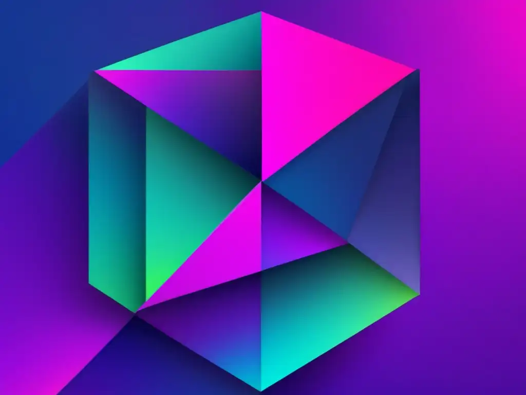 Diseño geométrico abstracto Diseño moderno con formas geométricas y colores vibrantes