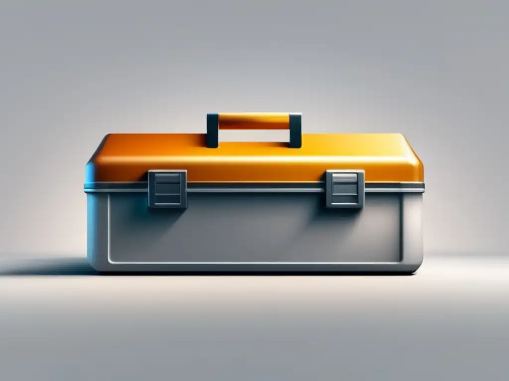 Herramientas SEO modernas y minimalistas Ilustración minimalista de una caja de herramientas SEO para marketing de afiliados