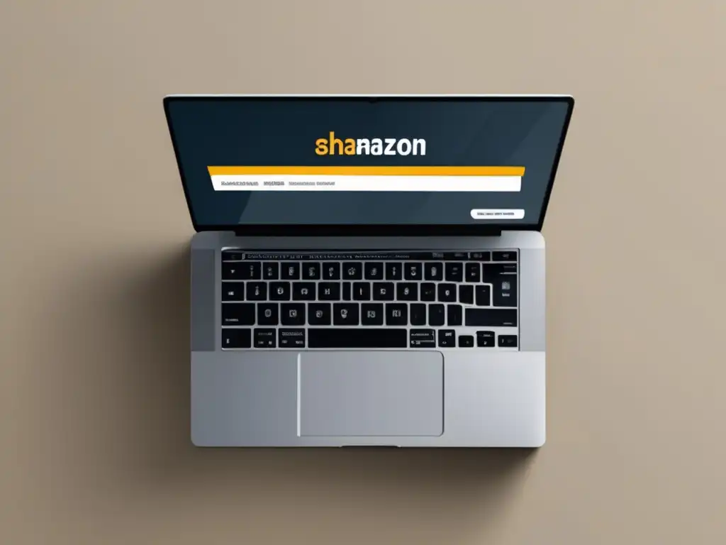 Laptop moderno con diseño limpio y elegante, muestra web de plataformas de afiliados