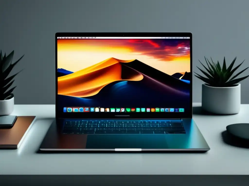 Laptop moderno con estrategias de marketing de afiliados Imagen 8k laptop con estrategias de marketing de afiliados