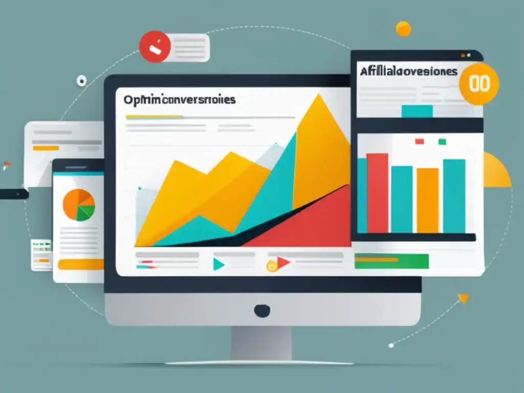 Optimización de Conversiones: Contraste visual de sitios web Mejora tasa conversión: web desordenada vs