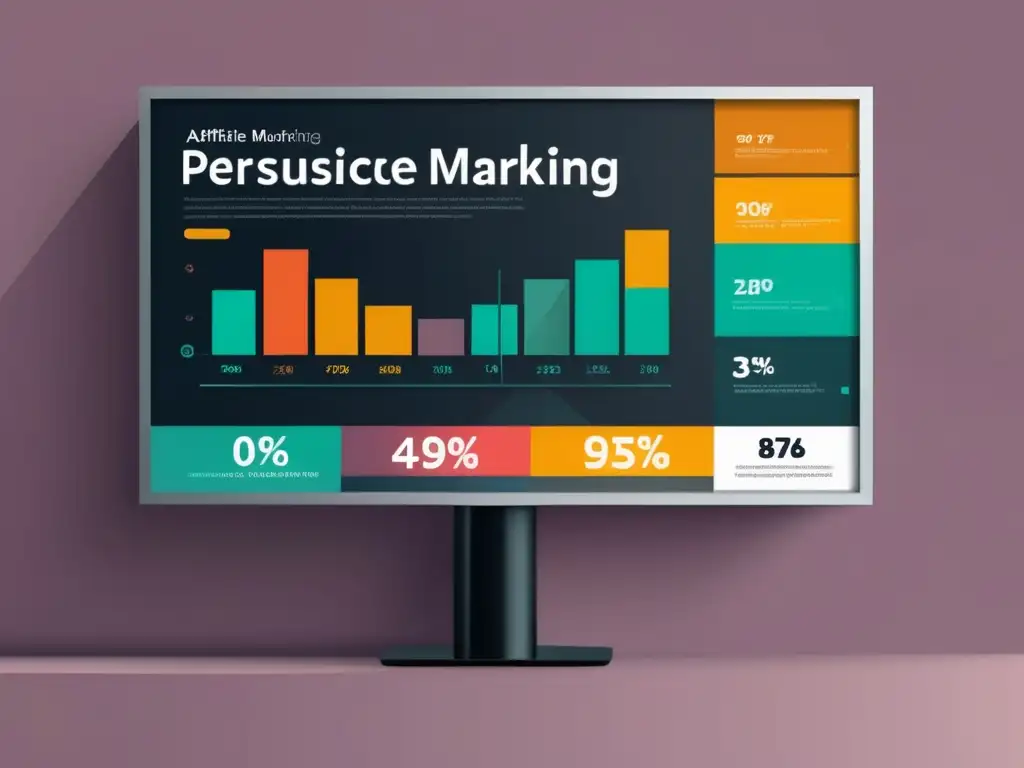 Diseño minimalista y moderno Diseño moderno y minimalista con datos de marketing de afiliados para mejorar la persuasión