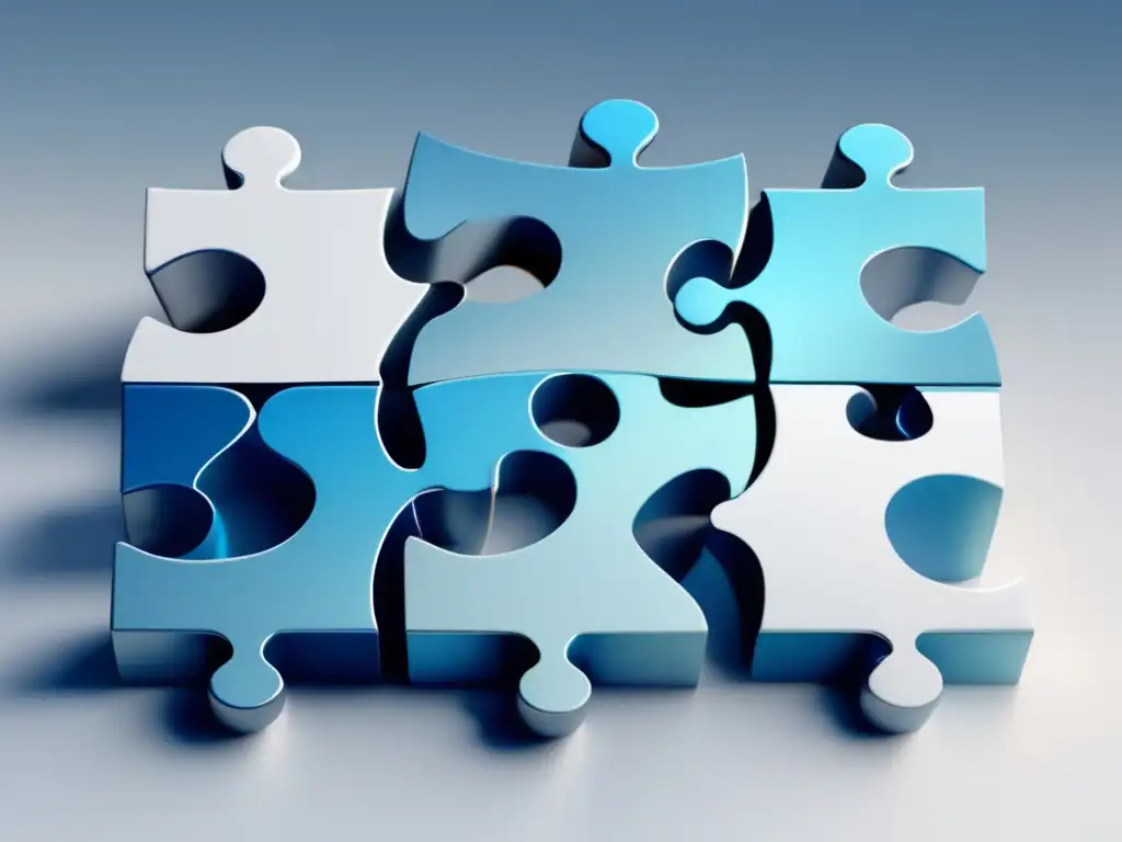 Puzzle azul: regulaciones del marketing de afiliados Leyes fundamentales del marketing de afiliados en una imagen moderna y detallada