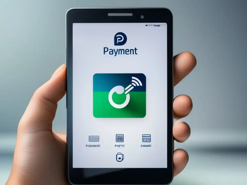 Pago digital seguro en dispositivo moderno Pagos rápidos y seguros en programas de afiliados
