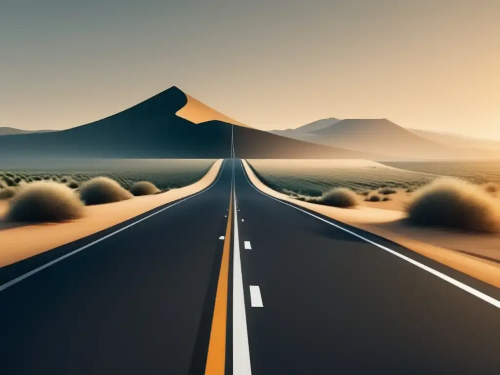 Estrategias SEO afiliados: imagen moderna y minimalista de ciudad al atardecer