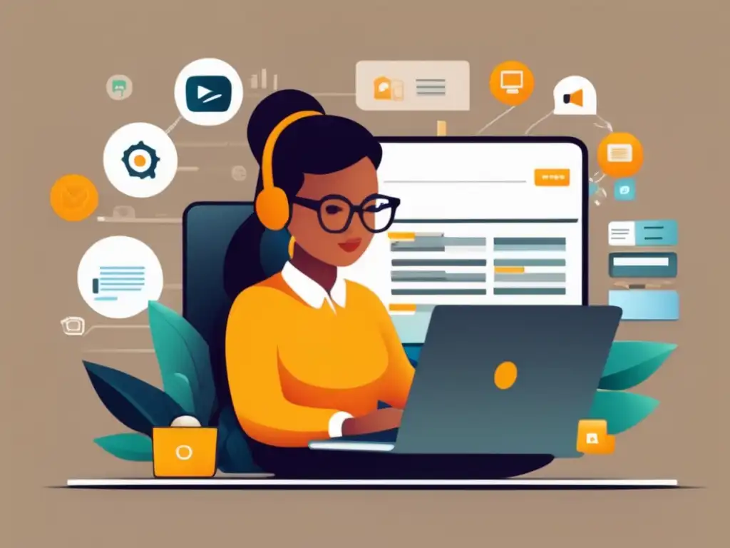 Estrategias de marketing de contenidos para afiliados Persona enfocada en estrategias de marketing de contenido para afiliados