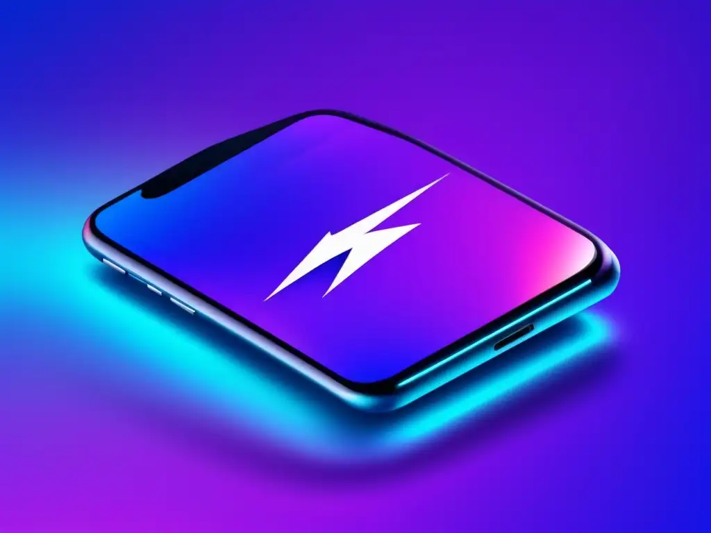 Smartphone con web rápida y diseño limpio Imagen de smartphone con diseño limpio y rápida carga web, estrategias SEO móvil para afiliados
