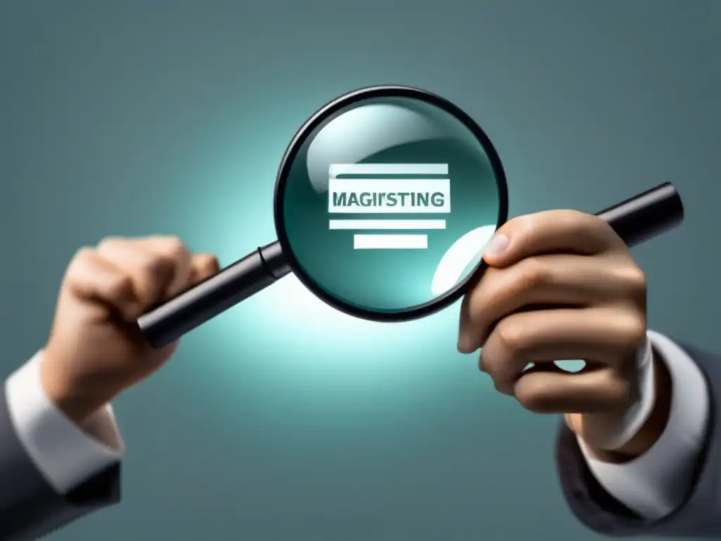 Ilustración minimalista de persona con lupa, transparencia y mejores prácticas éticas en marketing de afiliados