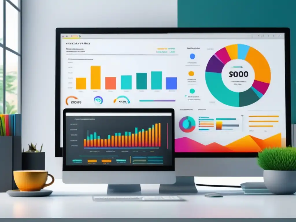 Pantalla moderna de afiliación Imagen 8k de marketing de afiliados con ciencia de datos