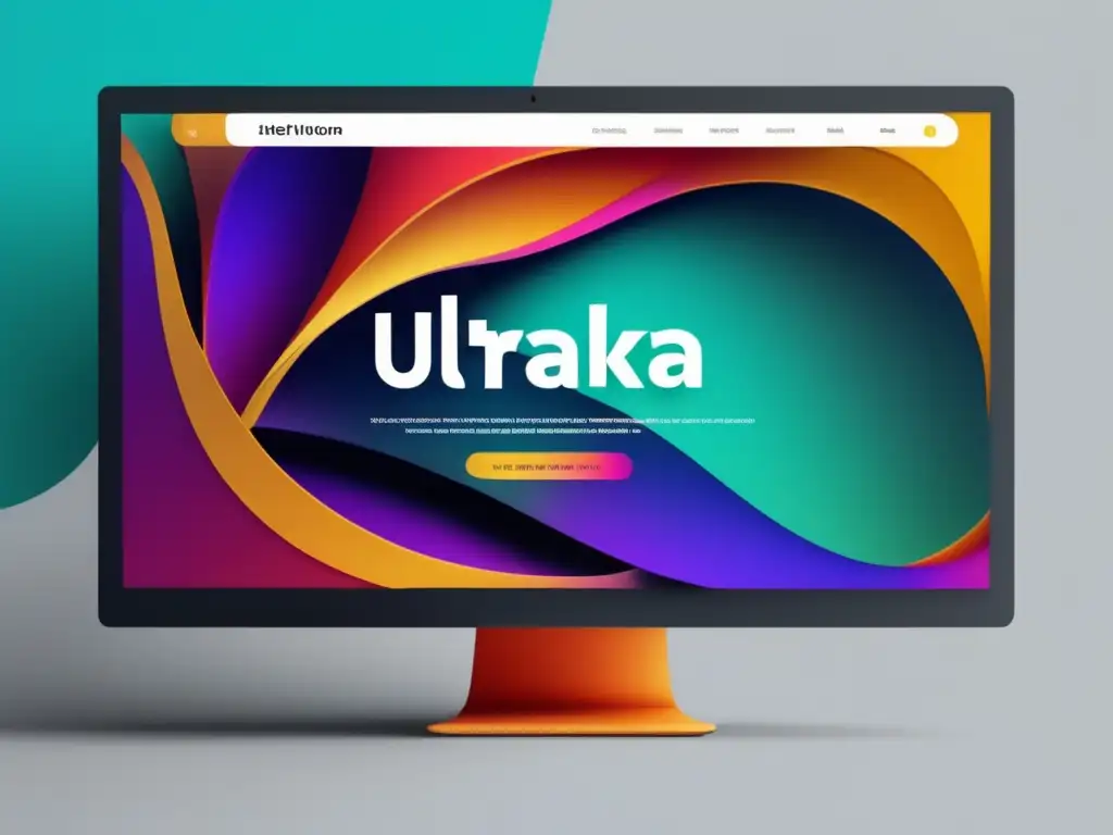 Diseño web moderno y profesional Diseño web moderno y atractivo con alta resolución, colores vibrantes y detalles nítidos