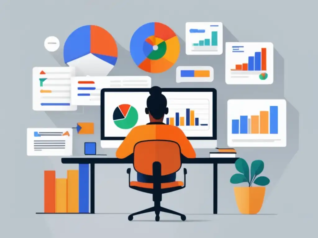 Herramientas de análisis de datos para el marketing de afiliación Persona analizando datos con herramientas para marketing de afiliados