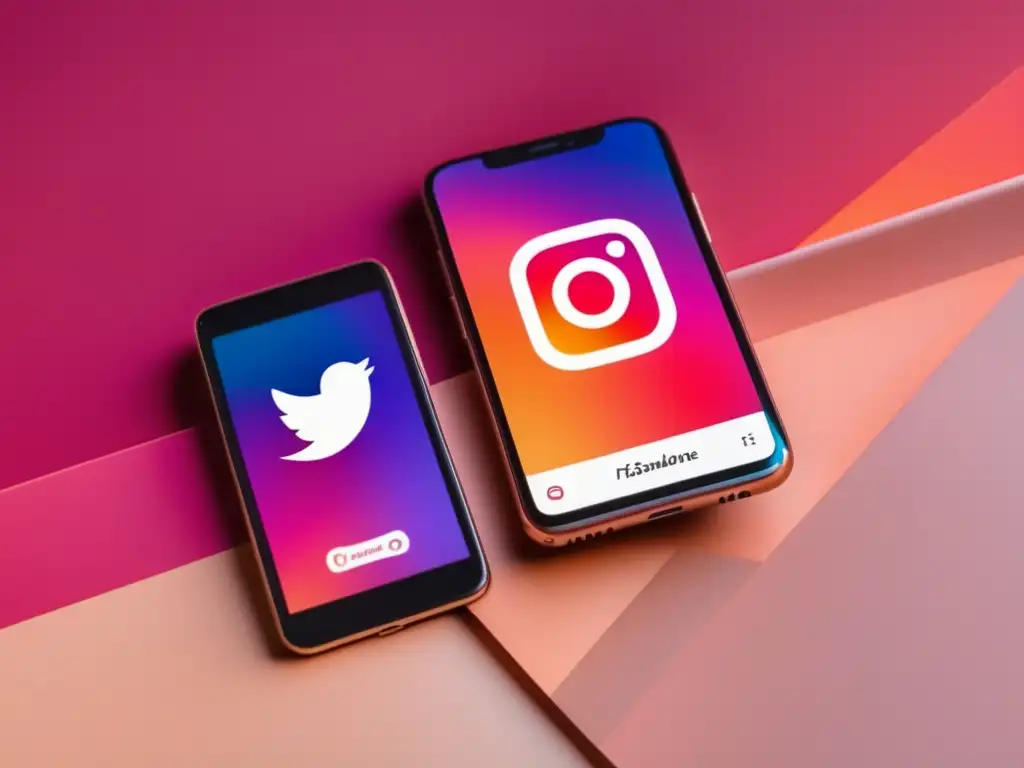 Estrategias de hashtags en Instagram Smartphone con Instagram, hashtags estratégicos, influencer y análisis de resultados en redes sociales