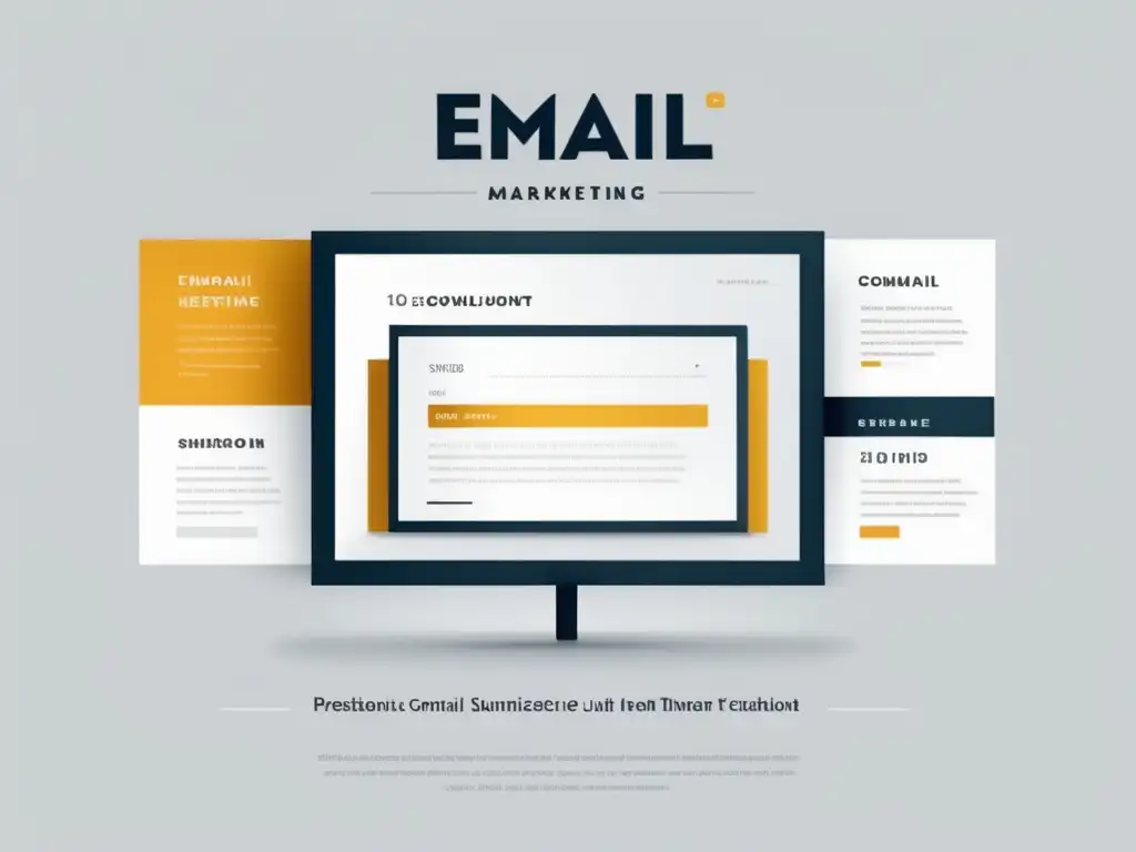 Interfaz de email marketing moderna y elegante Herramientas de email marketing para afiliados con diseño minimalista y elegante