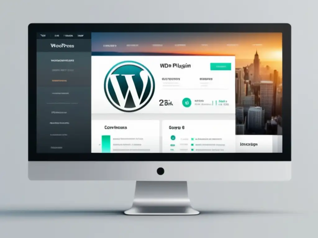 Interfaz de plugin WordPress elegante y minimalista Mejores plugins WordPress para marketing de afiliados en interfaz 8k minimalista y moderna