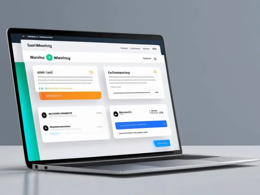 Interfaz moderna de software de email marketing Herramientas de software de email marketing para afiliados exitosos