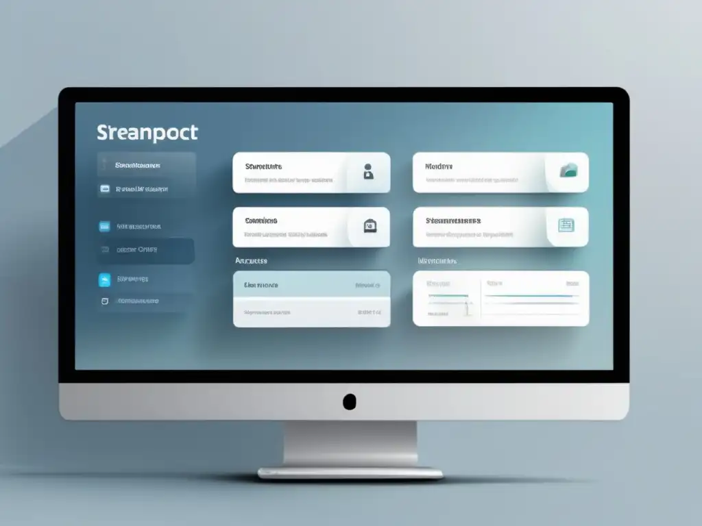 Software de gestión de proyectos minimalista Interfaz de software de gestión de proyectos para afiliados en marketing