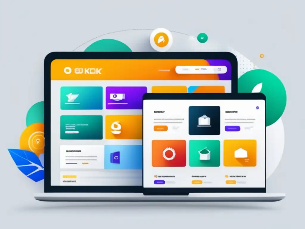 Interfaz minimalista de plataforma de marketing de afiliados Plataforma de afiliados con diseño minimalista y profesional, ofreciendo variedad y facilidad de uso