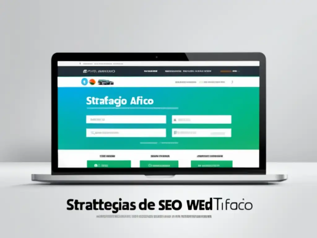 Interfaz web moderna con estrategias de SEO para atraer tráfico a mi sitio web de afiliados