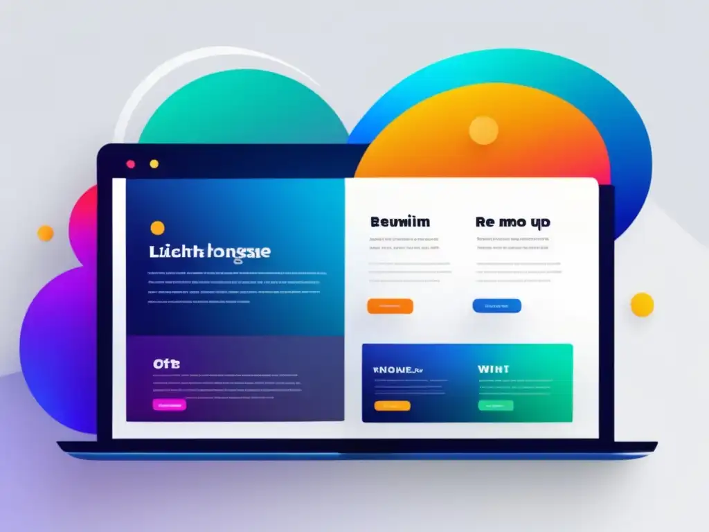 Interfaz web minimalista y moderna Interfaz web moderna y eficiente, SEO para aumentar autoridad de sitio de afiliados