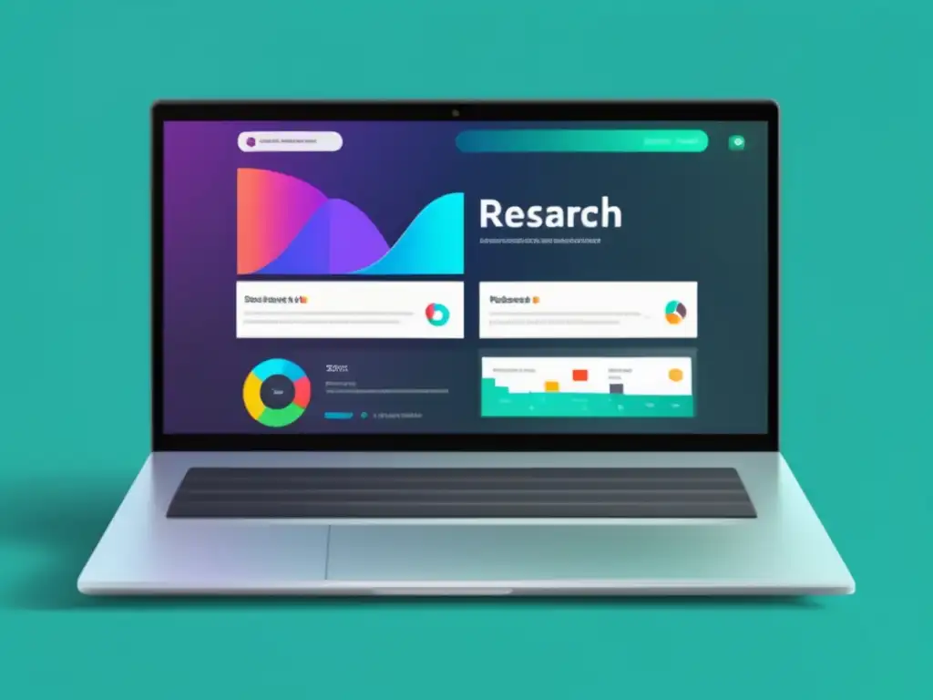 Laptop con herramienta de investigación de palabras clave Herramienta de investigación de palabras clave para aumentar ingresos en marketing de afiliados