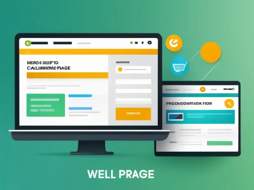 Diseño moderno y limpio para página de conversión Diseño de landing page moderno y atractivo para marketing de afiliados, con optimización de conversiones