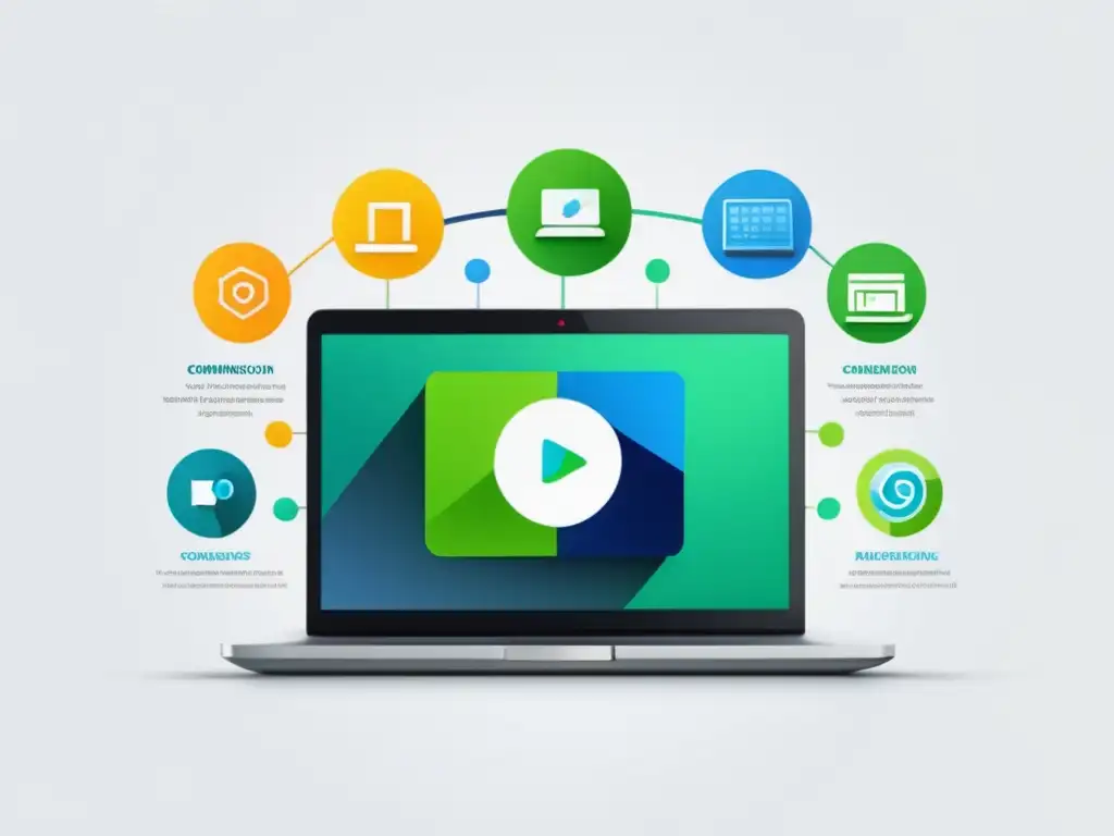 Estrategia de marketing de afiliados Laptop moderno y elegante con estrategia de afiliados: factores clave programa afiliados