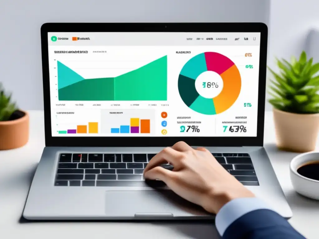Dashboard de marketing de afiliación eficiente y atractivo Estrategias de marketing de afiliados para atraer tráfico de calidad en un dashboard moderno y atractivo