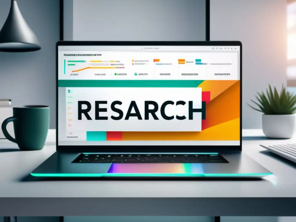 Laptop 8k con herramienta de investigación de palabras clave Laptop moderno con herramienta de investigación de palabras clave: estrategias avanzadas de marketing de afiliados
