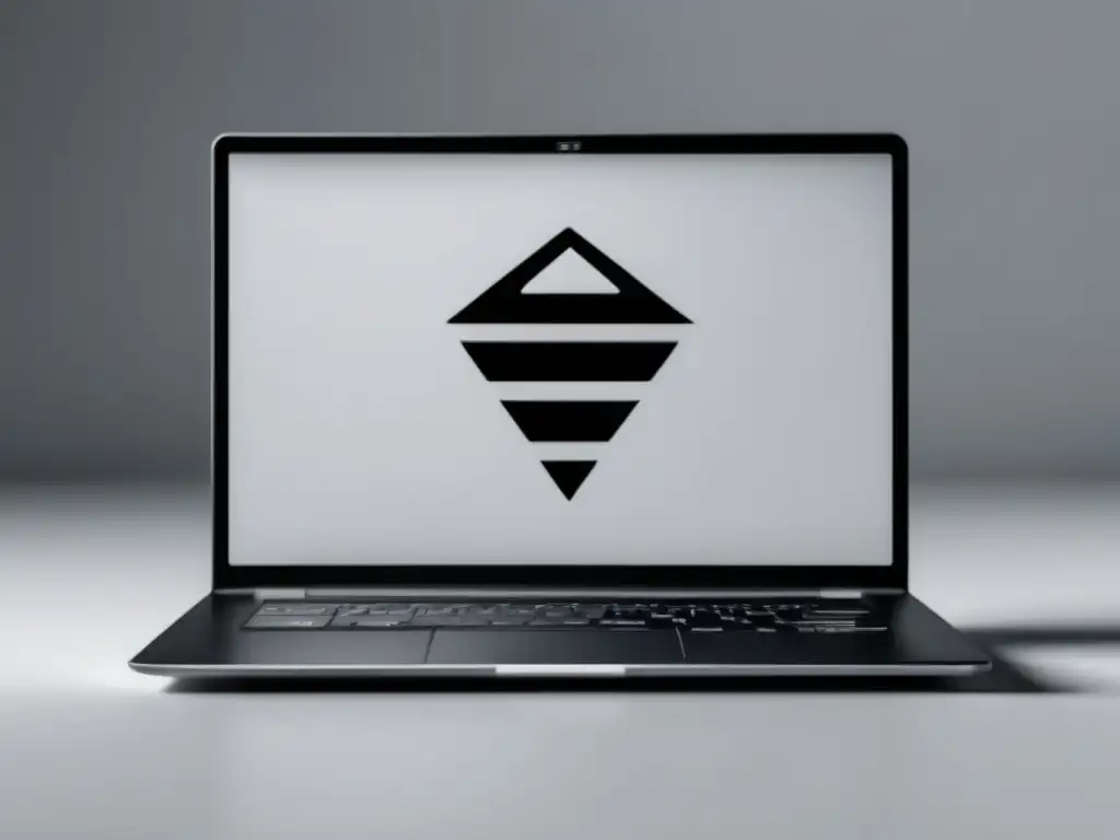 Laptop minimalista con iconos de marketing de afiliados Estrategia efectiva de marketing de afiliados en laptop minimalista con iconos vibrantes