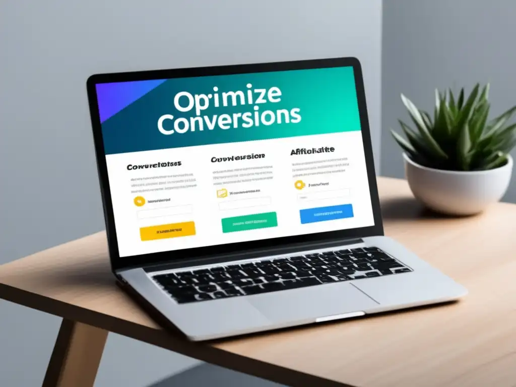 Diseño de página de inicio moderno & atractivo para marketing de afiliados Diseño minimalista con estrategias de optimización de conversiones en el marketing de afiliados