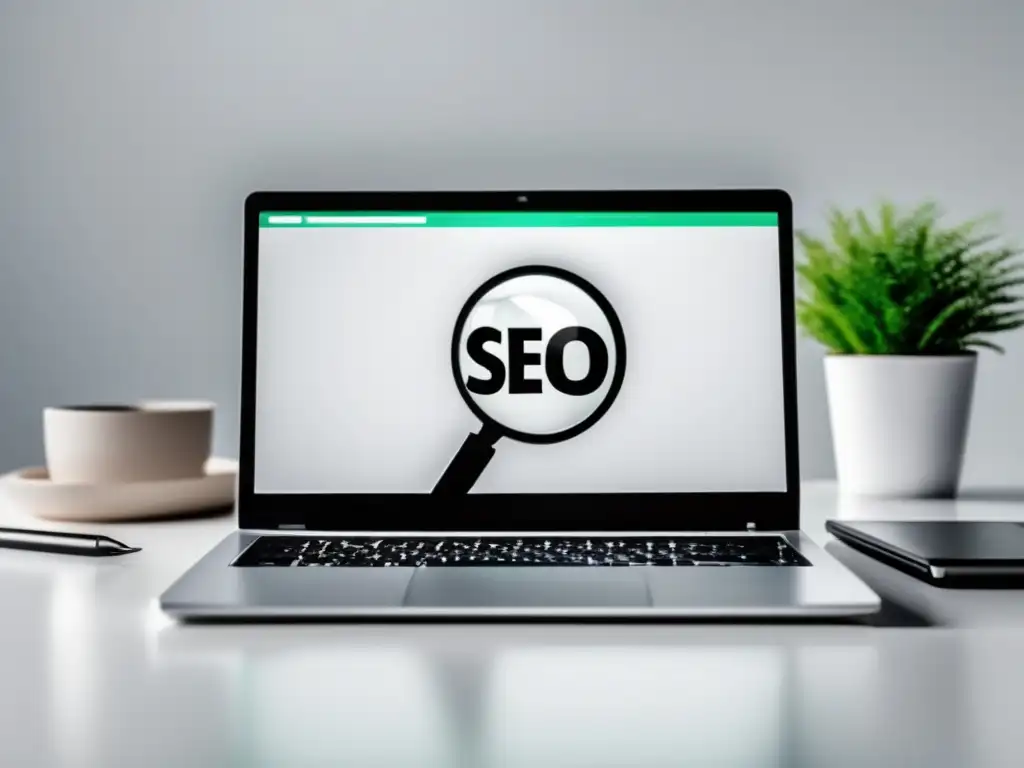SEO y marketing de afiliados: una combinación moderna y eficiente Laptop SEO y marketing de afiliados: sofisticado y eficiente
