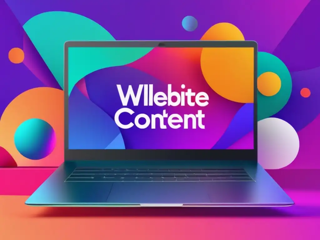 Laptop moderno con contenido atractivo para marketing de afiliados Modern laptop showcasing affiliate marketing strategies