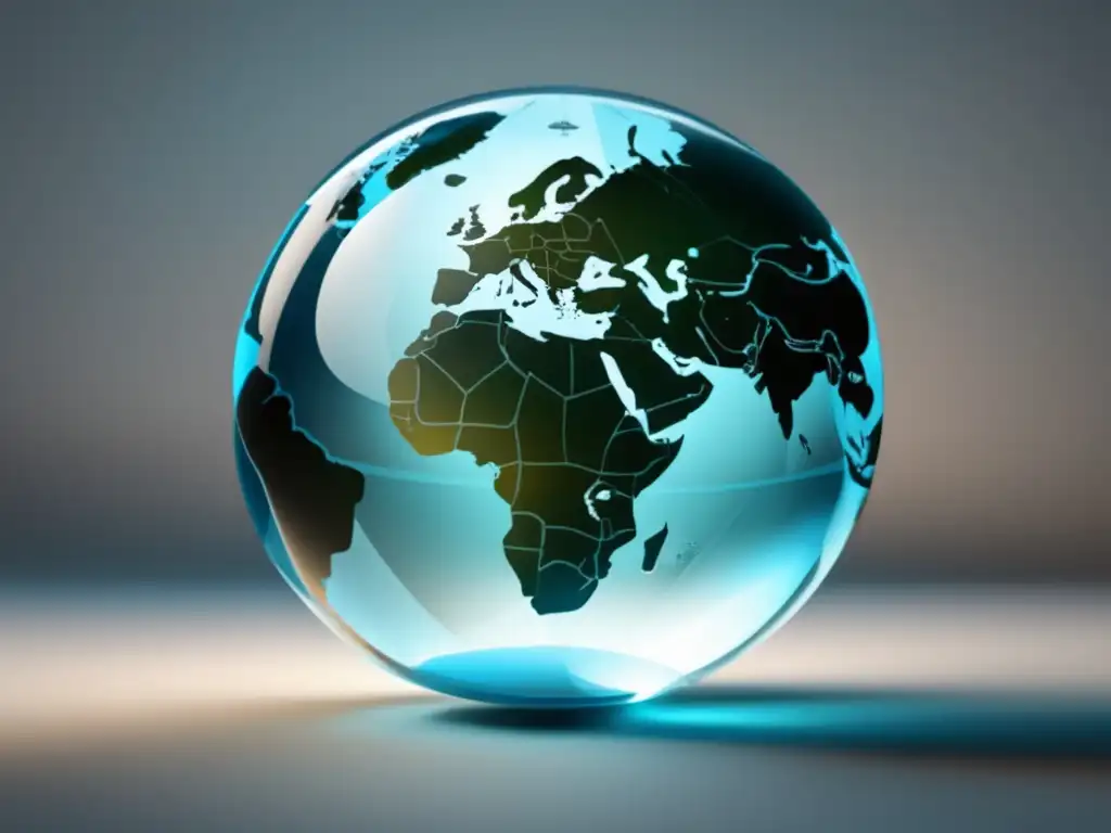 Transparencia y ética en el marketing de afiliados Imagen: Globo transparente simbolizando ética y leyes en marketing de afiliados