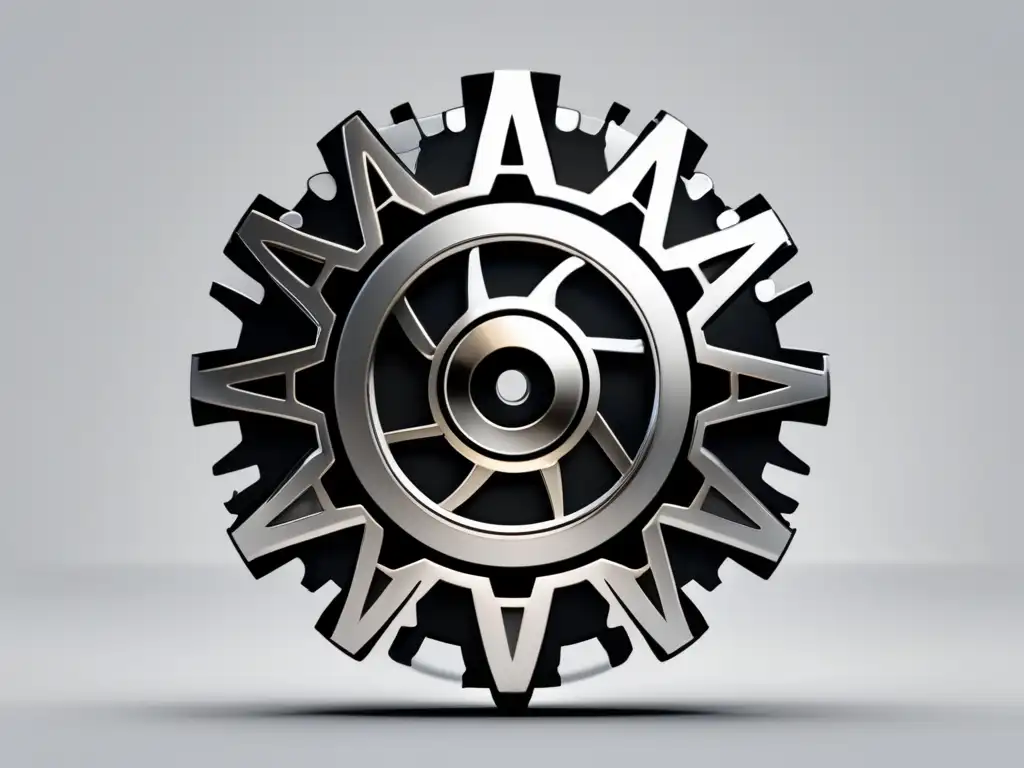 Logo minimalista de marketing de afiliados con detalles en plata
