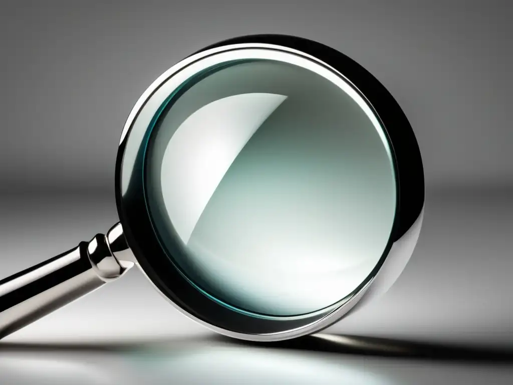 Lupa brillante en fondo blanco Estrategias para aumentar conversiones en marketing de afiliados