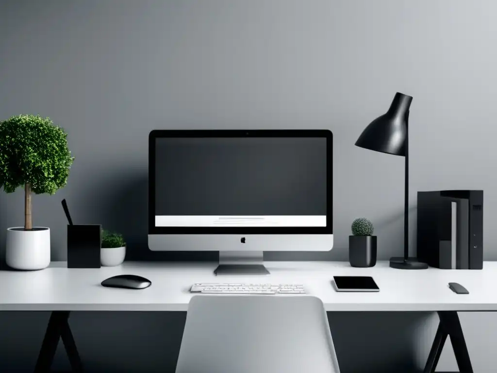 Monitor con herramientas de análisis Herramientas de análisis para optimizar campañas de afiliados con estilo minimalista y moderno