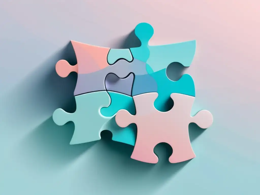 Diseño minimalista de afiliación Ilustración minimalista de una pieza de rompecabezas para estrategias exitosas de marketing de afiliados