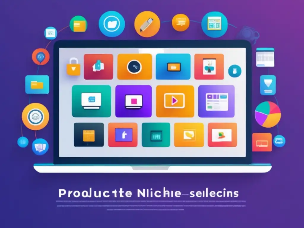 Nichos de productos rentables Laptop con nichos de productos rentables y estrategias de marketing de afiliados