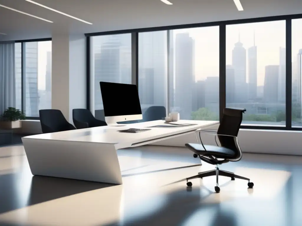 Espacio de oficina minimalista y moderno Oficina moderna y minimalista con tácticas efectivas para incrementar ingresos en marketing de afiliados