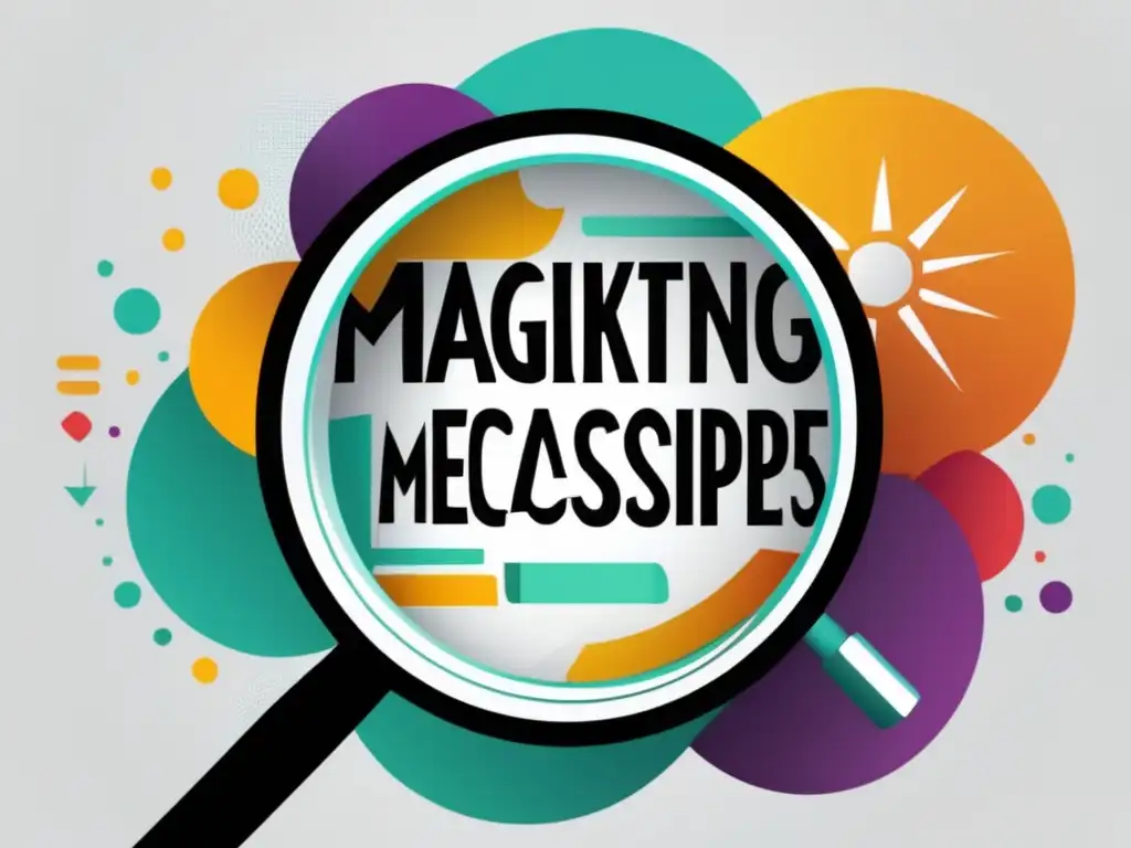 Búsqueda de metadescripciones perfectas Imagen moderna y minimalista con palabras clave
