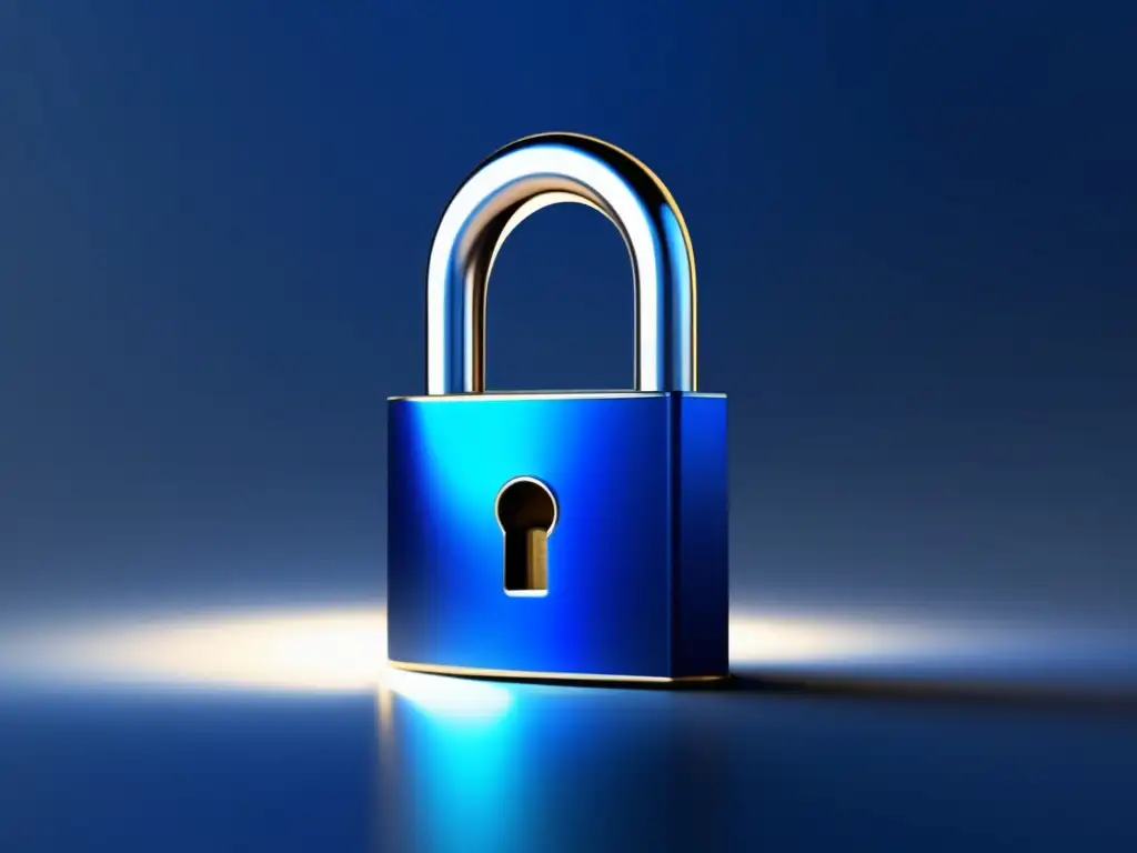 Candado de seguridad elegante y moderno Herramientas para gestionar enlaces de afiliados de forma segura y profesional